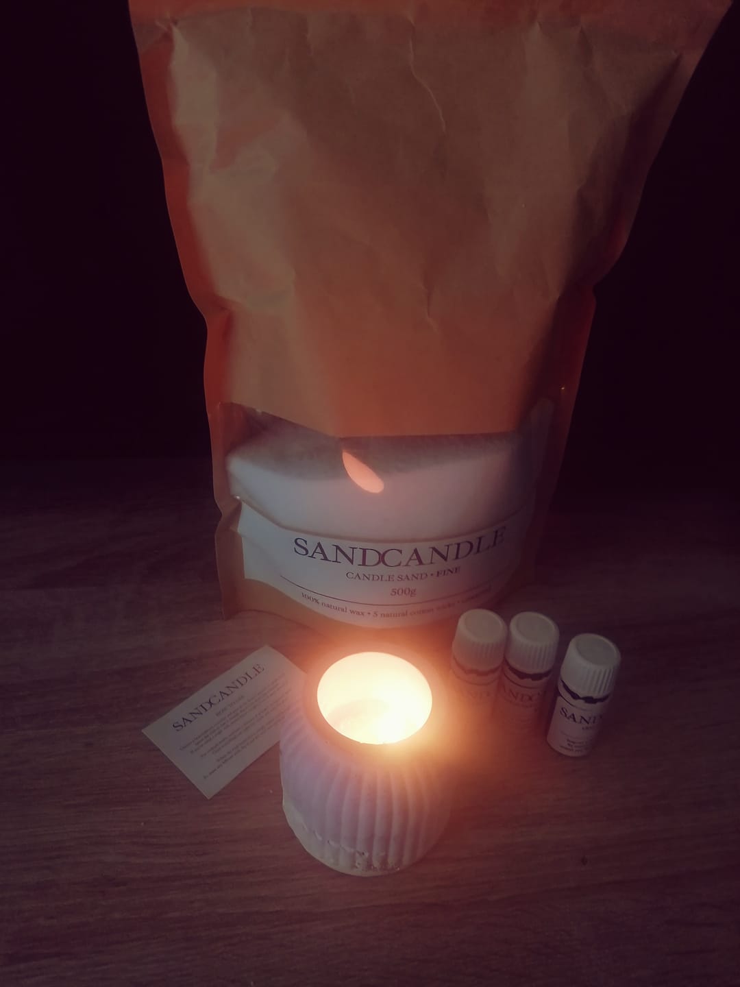 Customer photo review of Sand Candle • Fine
