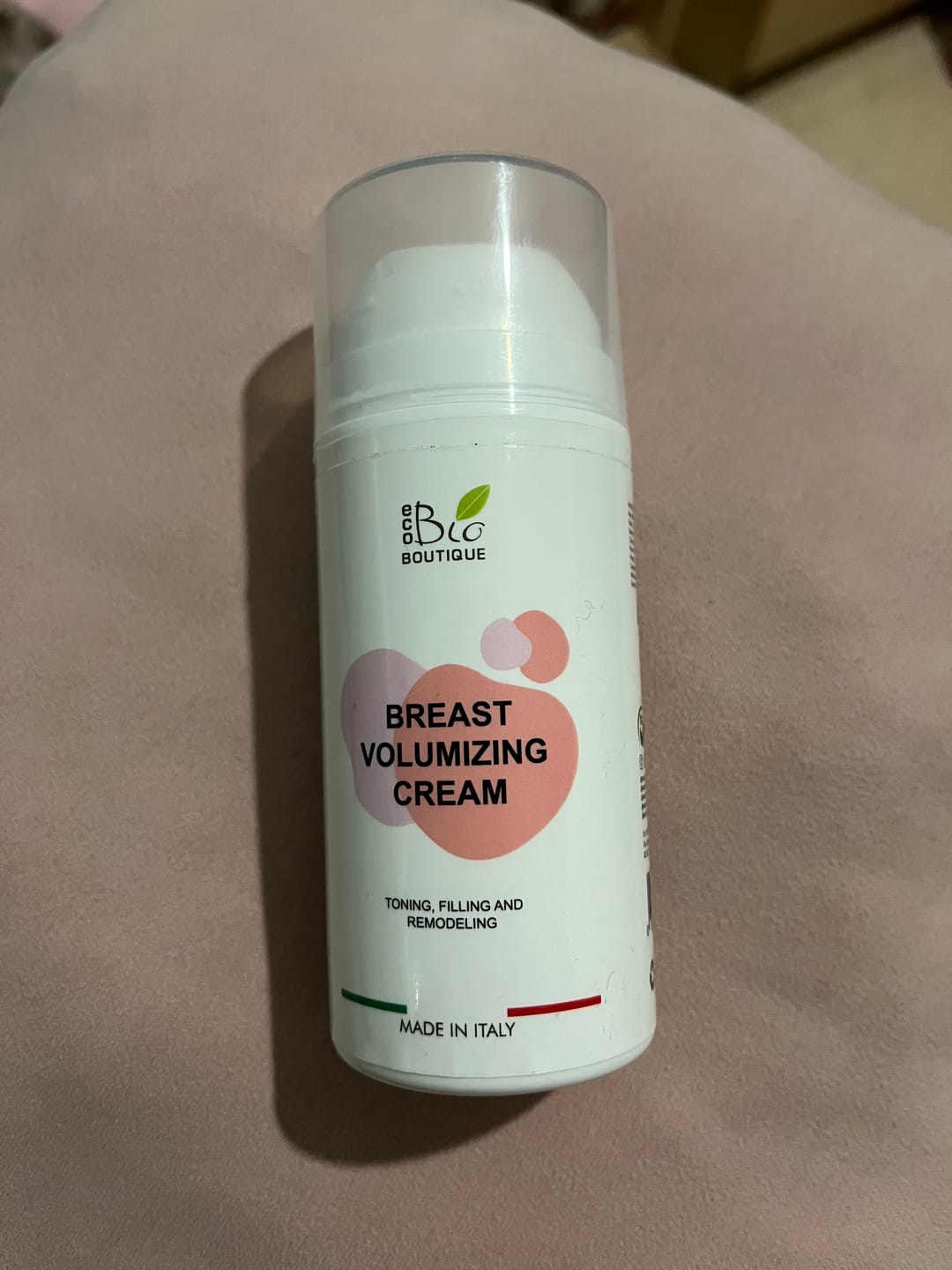 Customer photo review of Crema Voluminizadora de Pecho