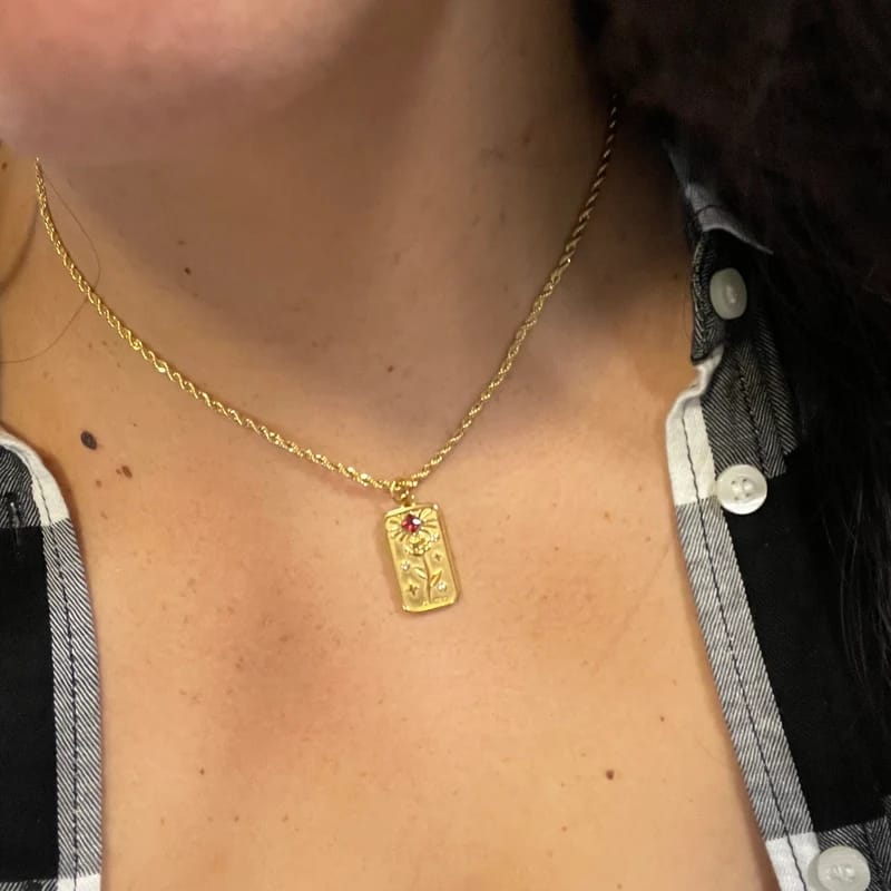 Customer photo review of Classic Tarot Necklace