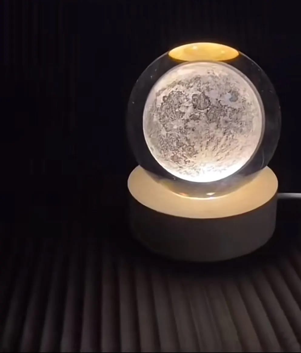 Customer photo review of Crystal Space Lamp