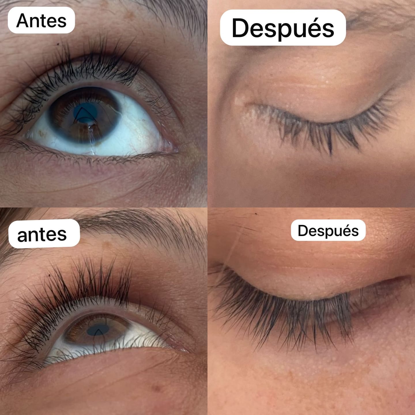 Customer photo review of Serum para pestañas y cejas