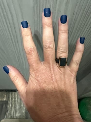Customer photo review of NEW! Silicone Rings Emerald Collection with Metal Frame