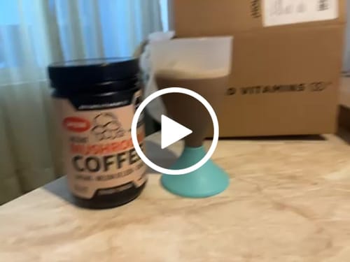 Customer video review of Café Soluble con Hongos Melena de León, Shiitake y Chaga - 27 porciones