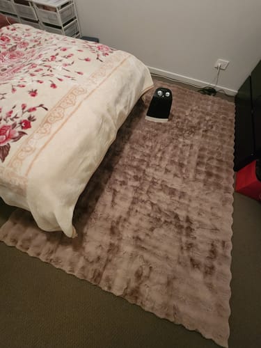 Customer photo review of Purity Washable in Dark Beige Rug
