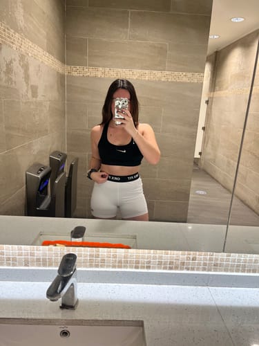 Customer photo review of Shorts PANDA Signature Stripe White