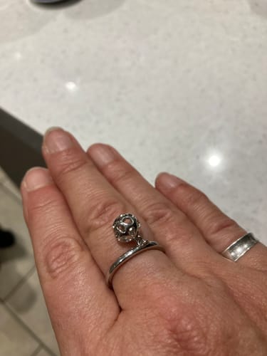 Customer photo review of Lattice Pebble Globe Ring