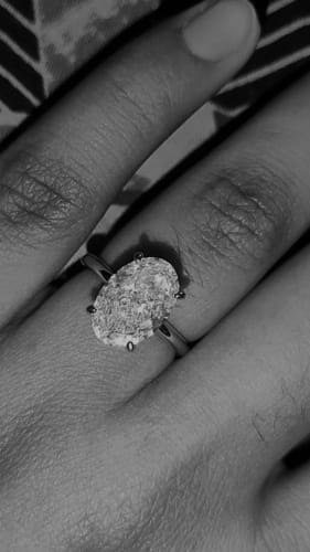 Customer photo review of WIFEY RING - Fine Silver