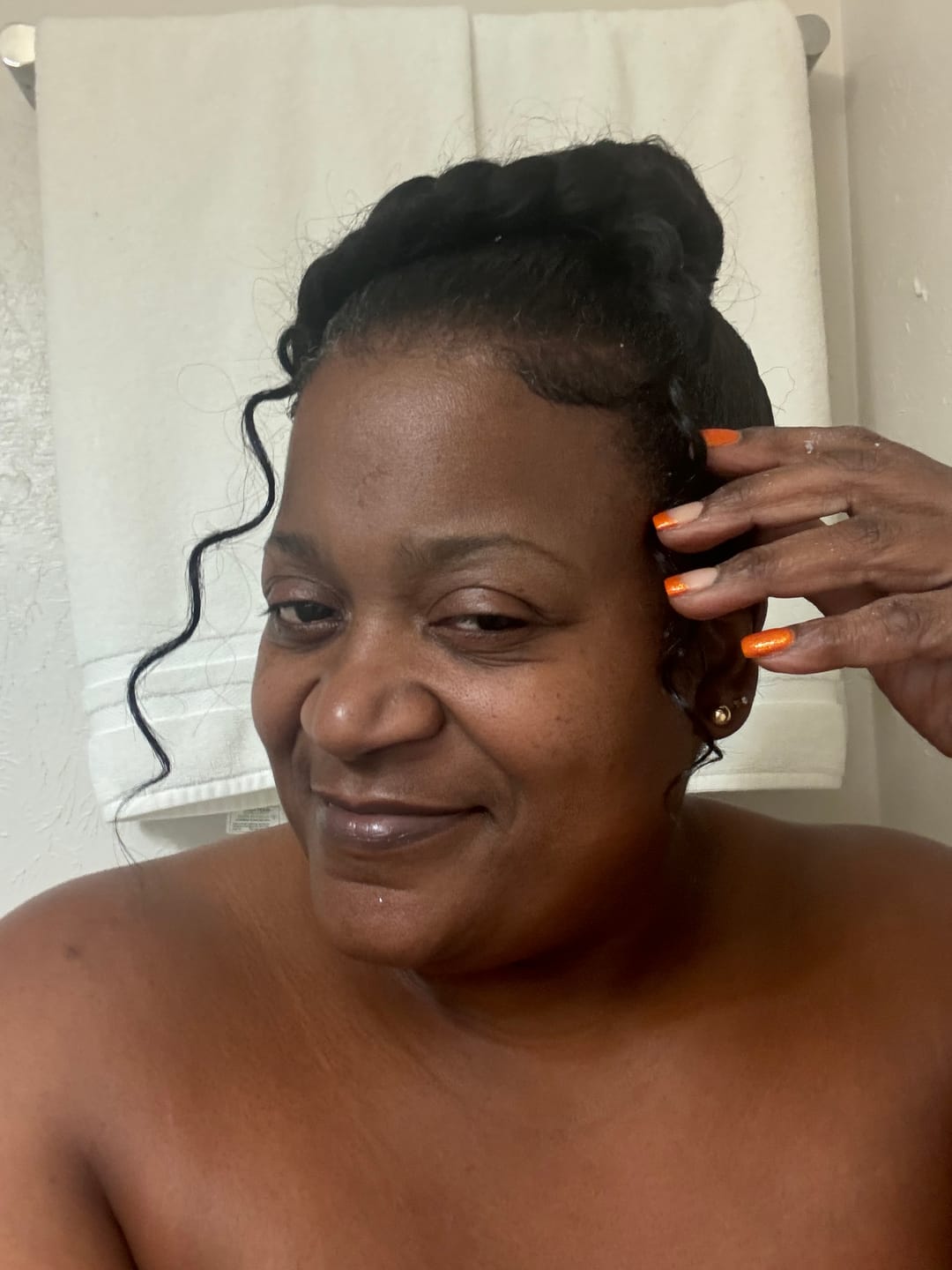 Customer photo review of Shake N Go Equal Goddess Box Braided Synthetic Hair Drawstring Ponytail - BOHO JUMBO BRAID GODDESS PONYTAIL 30"