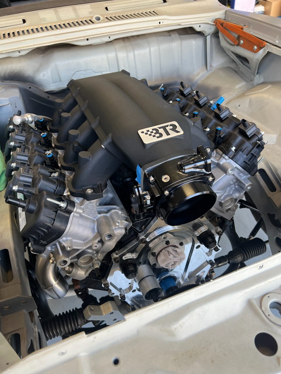 Customer photo review of ICON 102/105mm Cable Drive Throttle Body (Black) w/ Interchangeable Connection