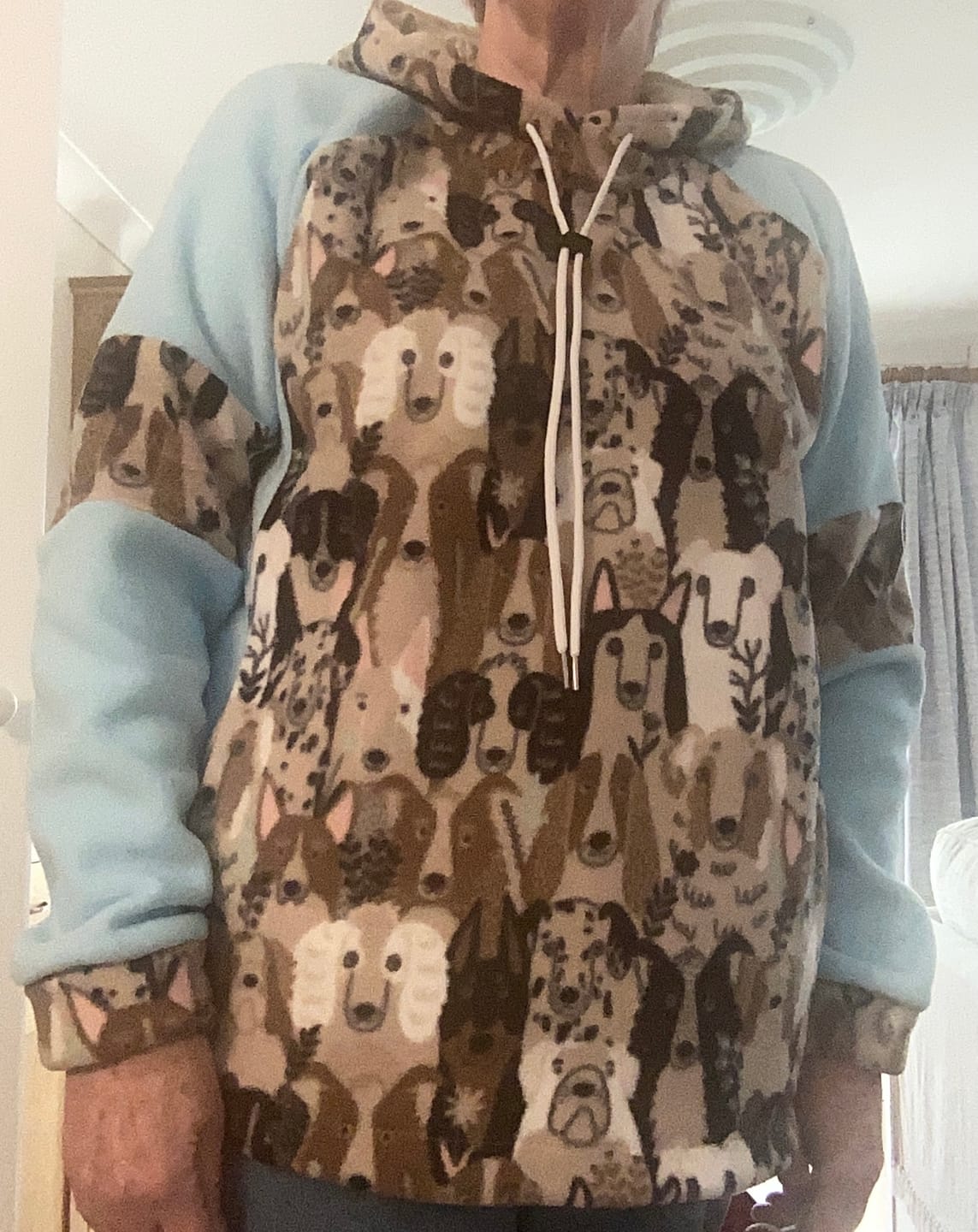 Customer photo review of Printed Fleece/Sweatshirt Remnants