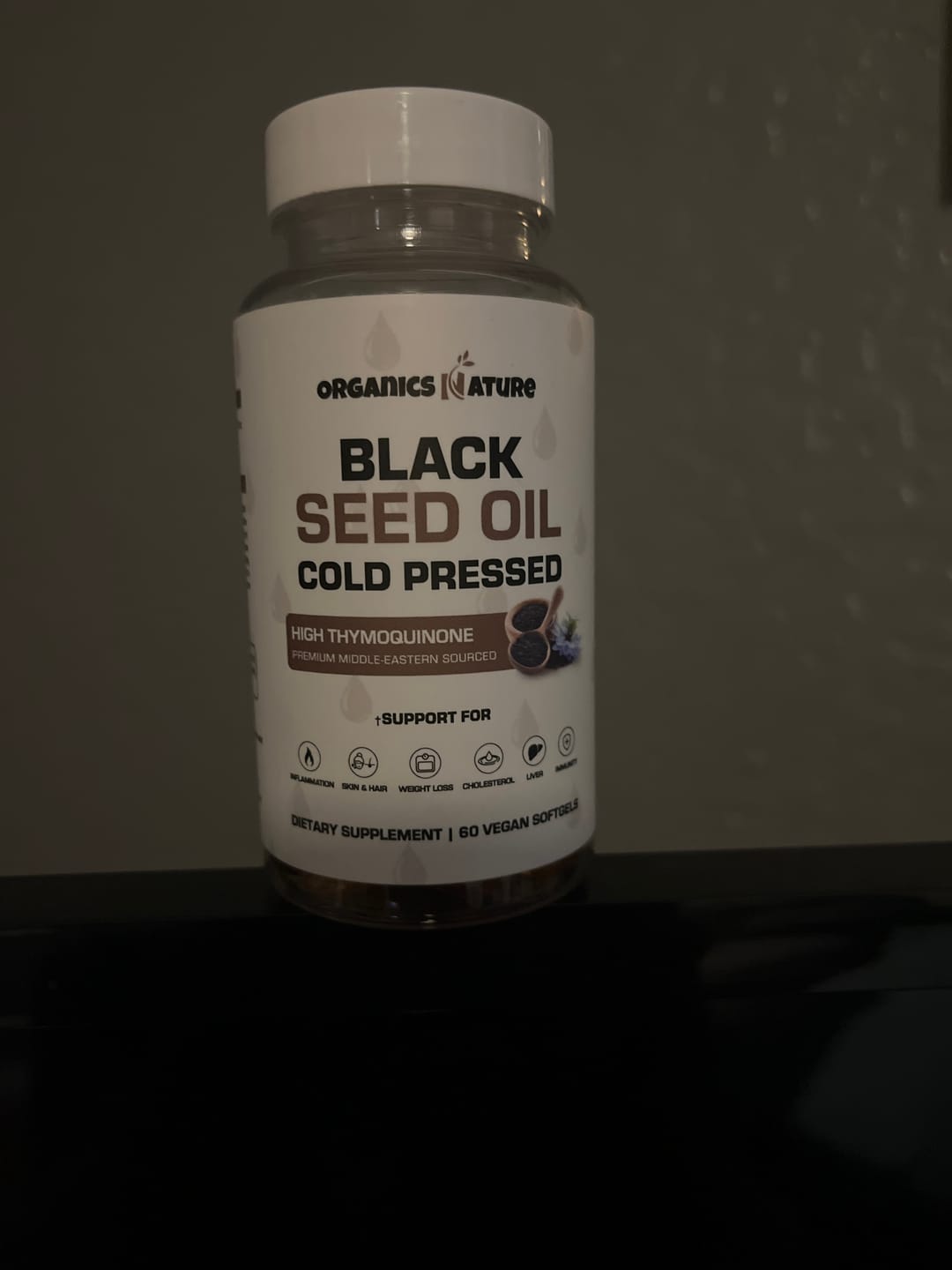 Customer photo review of Cold Pressed Black Seed Oil - 3 Bottles