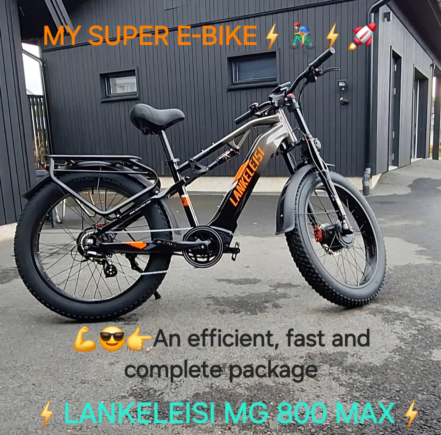 Customer photo review of Lankeleisi MG800 Max 1000W*2 26" Fat Bike Dual Motor E-Mountain Bike 48V 20Ah Samsung Battery E-MTB