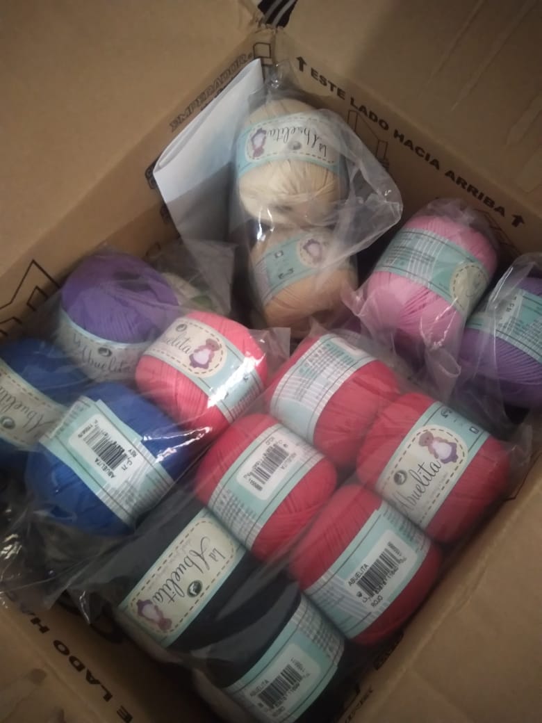 Customer photo review of Hilaza La Abuelita, marca Omega, MADEJA de 50g con 110m  ⭐