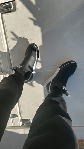 Customer photo review of Men's 6" Ankle Deck Boots Sport
