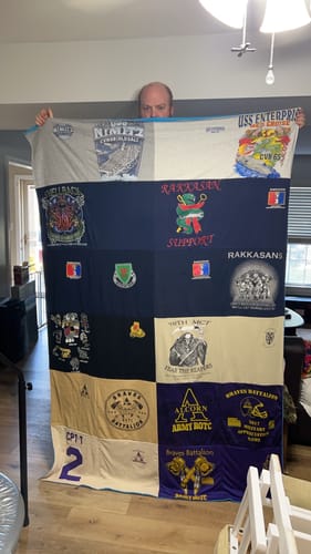 Customer photo review of Project Repat T-Shirt Quilt