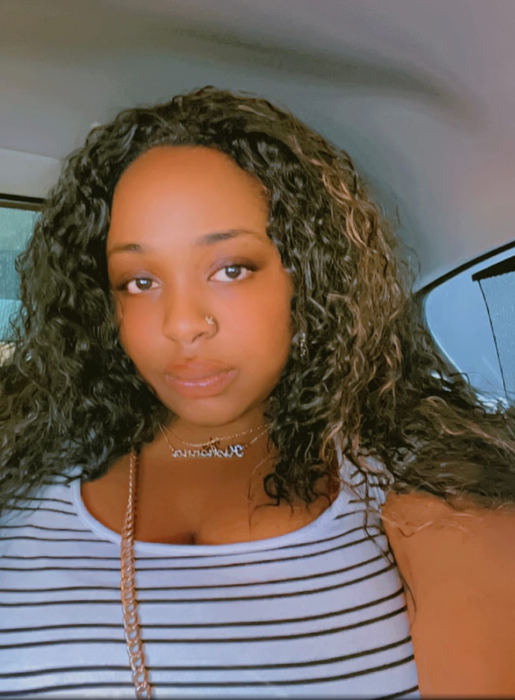 Customer photo review of Sensationnel Instant Weave Half Wig TUSCANY