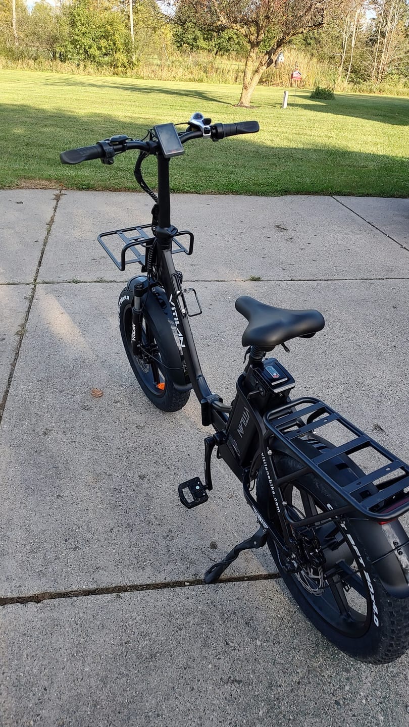 Customer photo review of U7 Step-thru Foldable Fat Tire Electric Bike