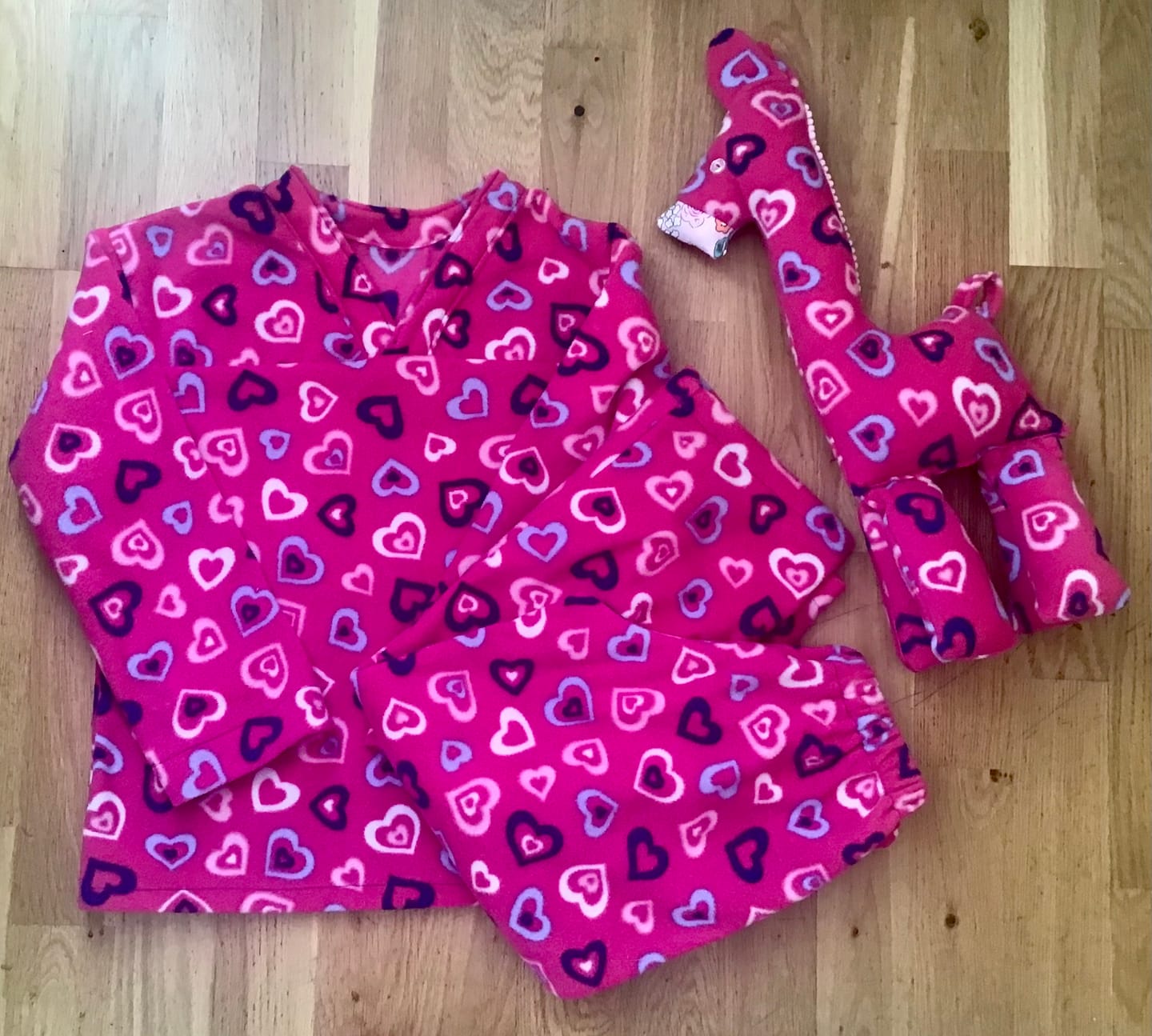 Customer photo review of Printed Fleece/Sweatshirt Remnants