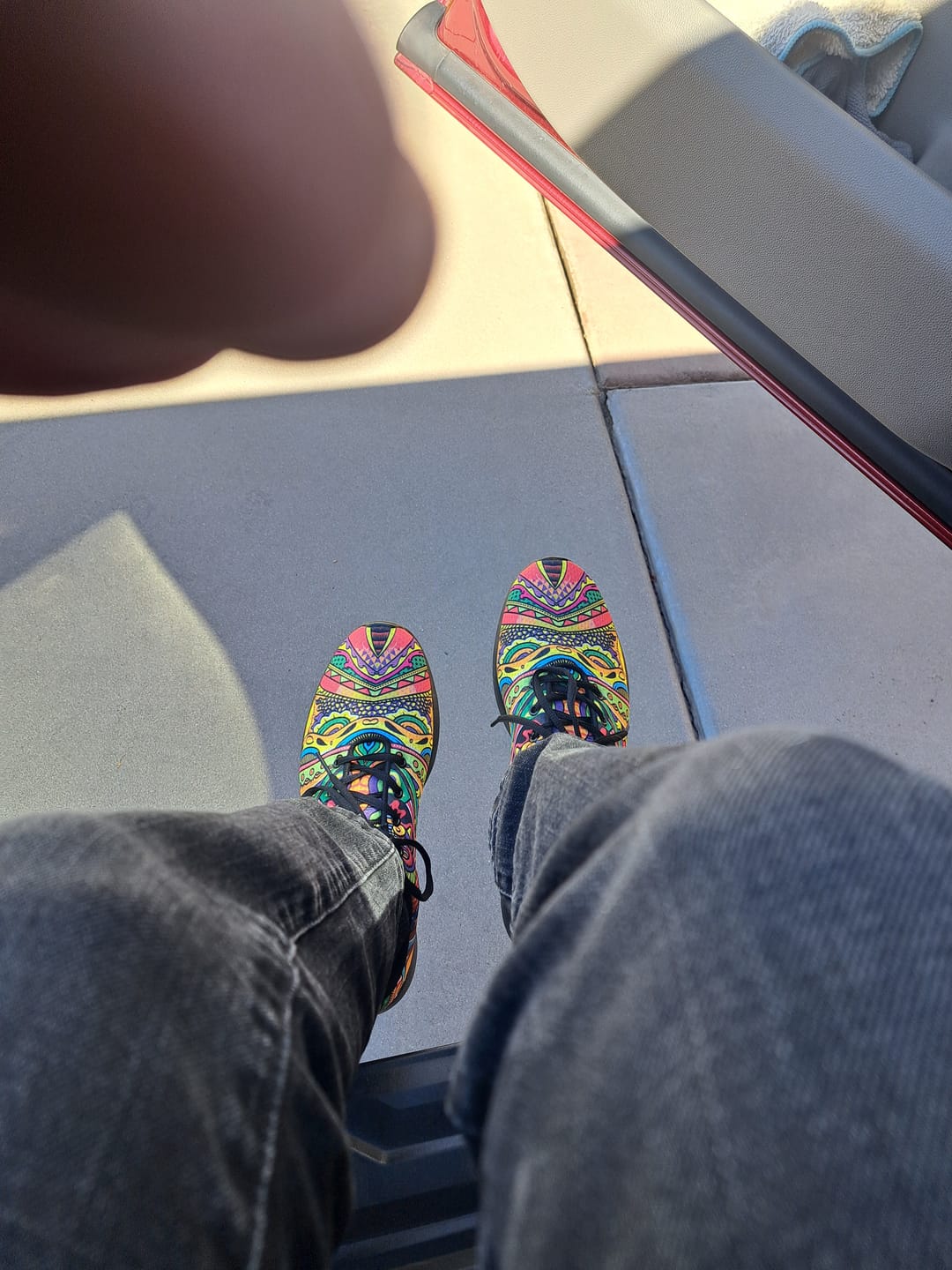 Customer photo review of Peace Of Color Sports Sneakers