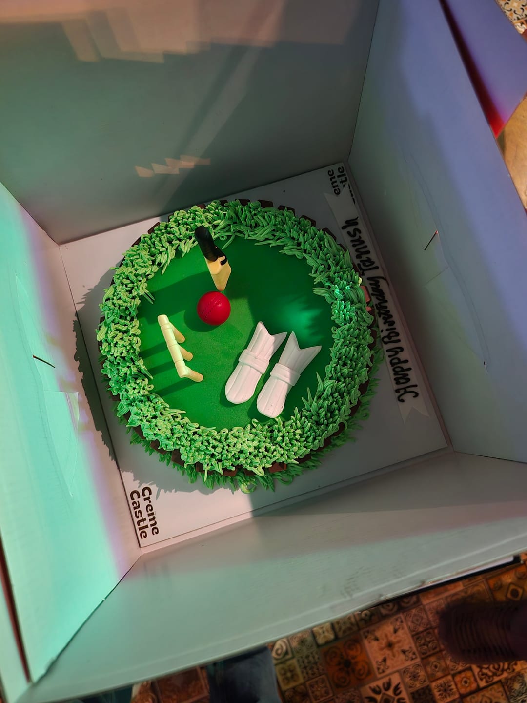 Customer photo review of Cricket Stuff Cake