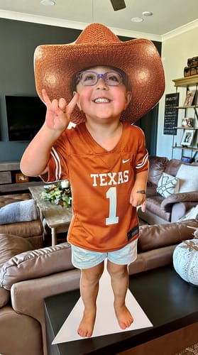 Customer photo review of Personalized Cardboard Cutouts | Custom Life Size Cutout