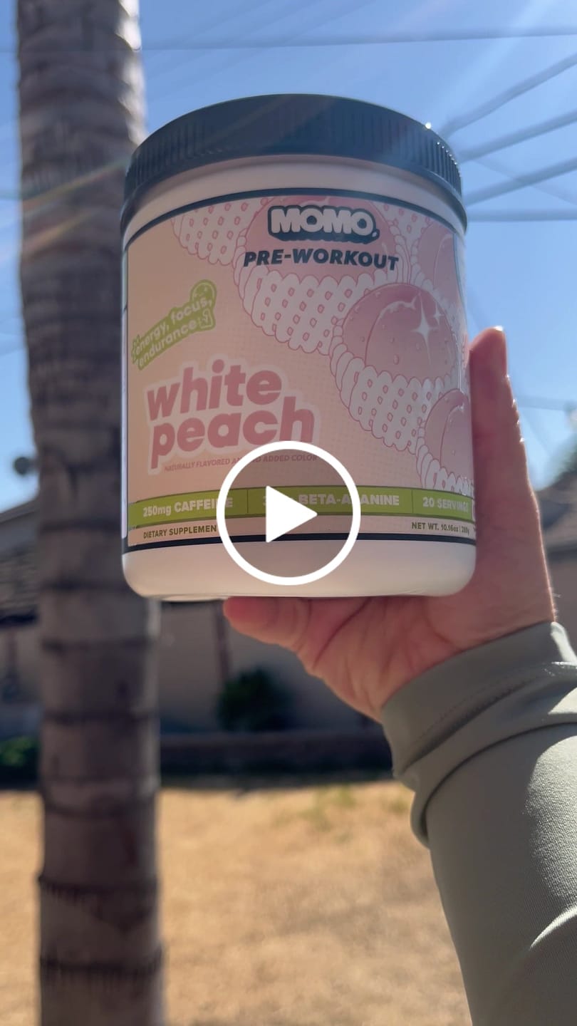 Customer video review of MOMO™ Pre-Workout | White Peach