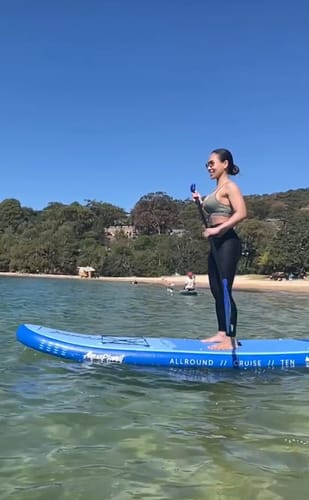 Customer photo review of Aquaplanet ALLROUND TEN 10’ Inflatable Paddle Board Package - Blue