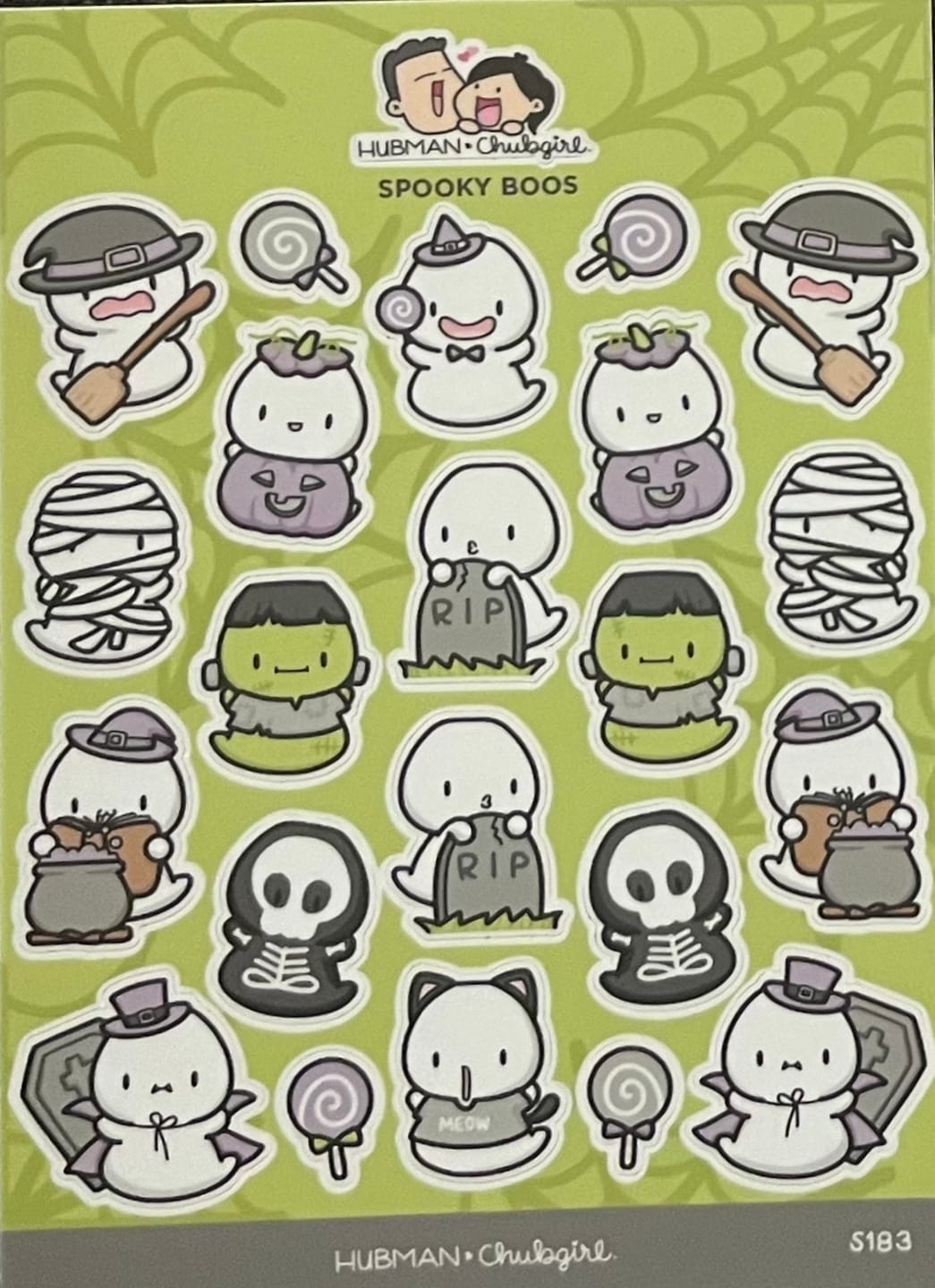 Customer photo review of Spooky Boos Sticker Sheet