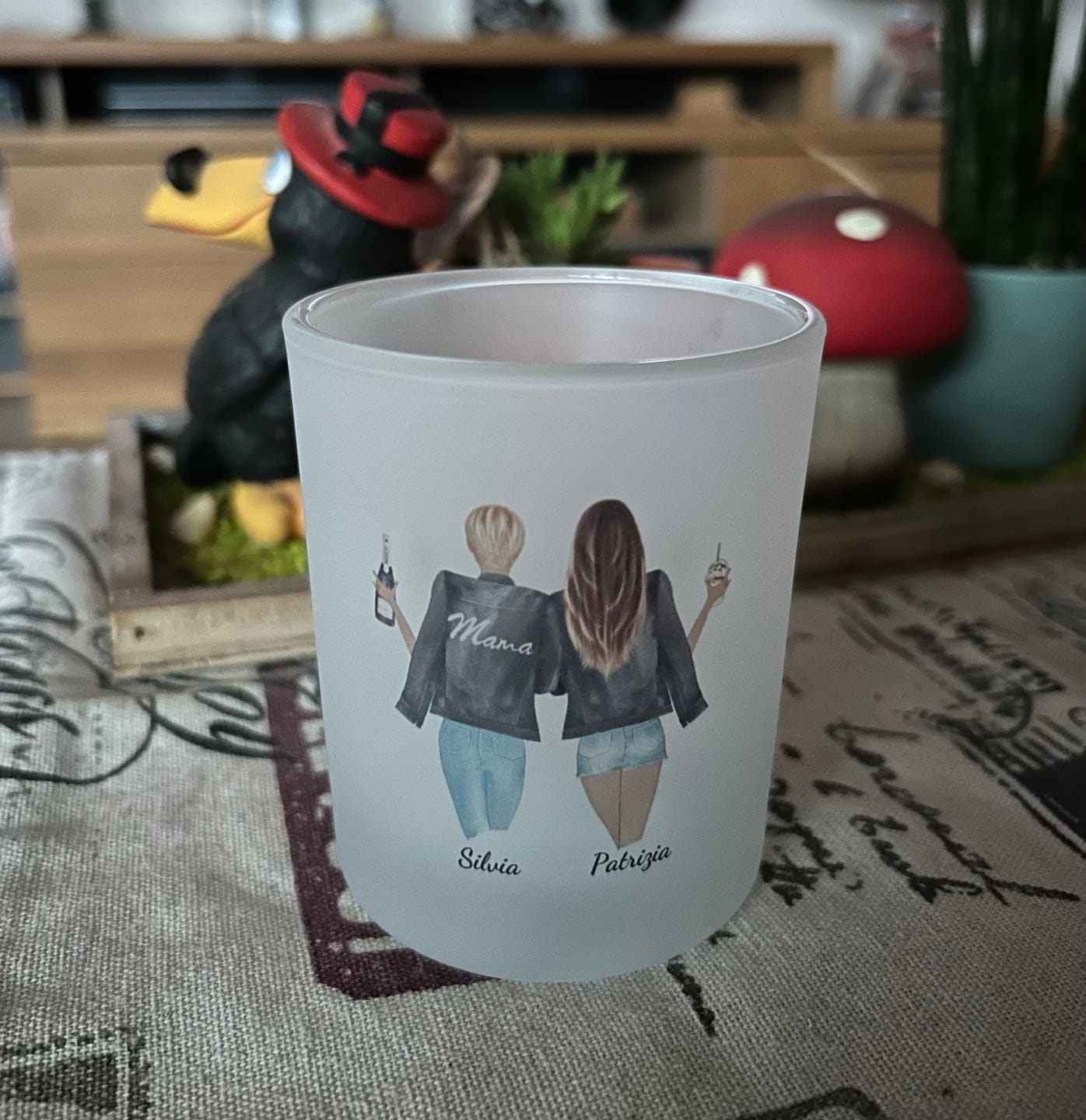 Customer photo review of Mutter & Tochter - Personalisiertes Teelicht