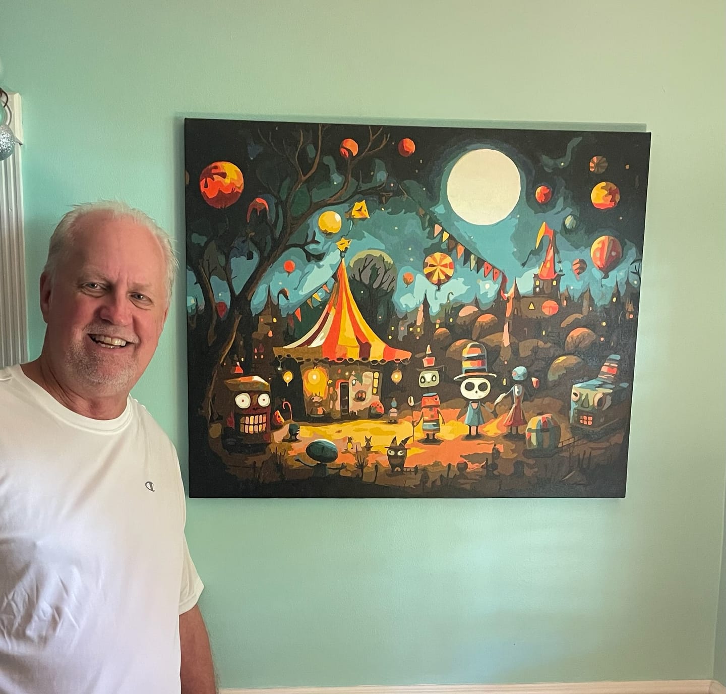Customer photo review of The Spooky Festival - Paint by Numbers