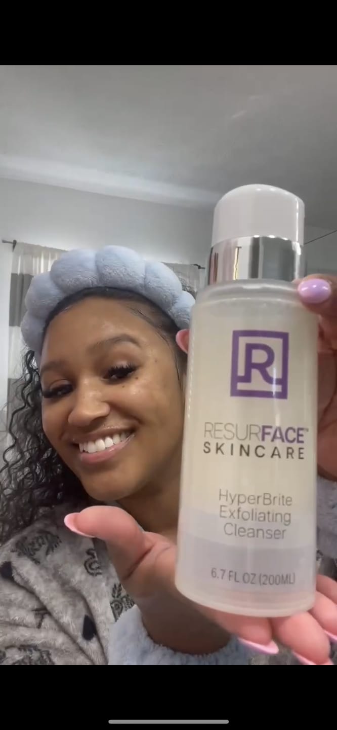Customer photo review of HyperBrite Exfoliating Cleanser