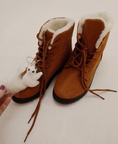 Customer photo review of WinterWohl – Warme Damenstiefel mit Schmerzlinderung