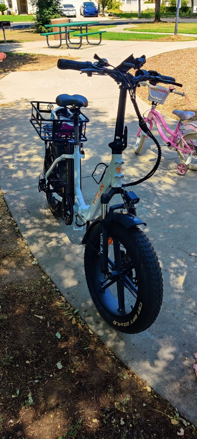 Customer photo review of U7 Step-thru Foldable Fat Tire Electric Bike