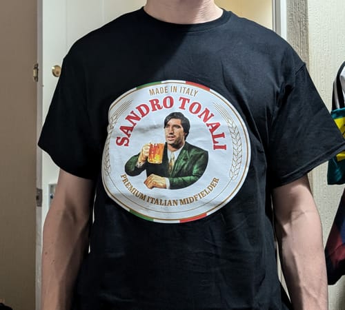 Customer photo review of SANDRO TONALI BEER T Shirt