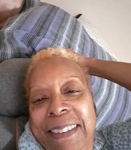 Customer photo review of Original Thera Pillow™ | Traction Massager