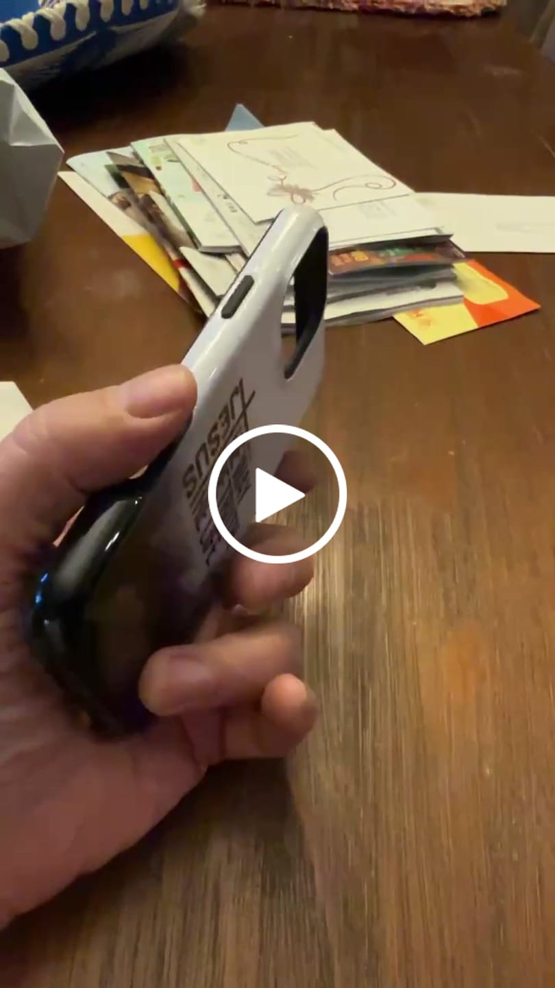 Customer video review of Jesus The Way The Truth The Life Phone Case