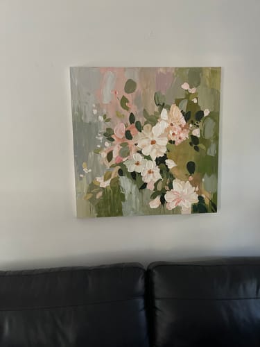 Customer photo review of Flower Canvas Art #FL089