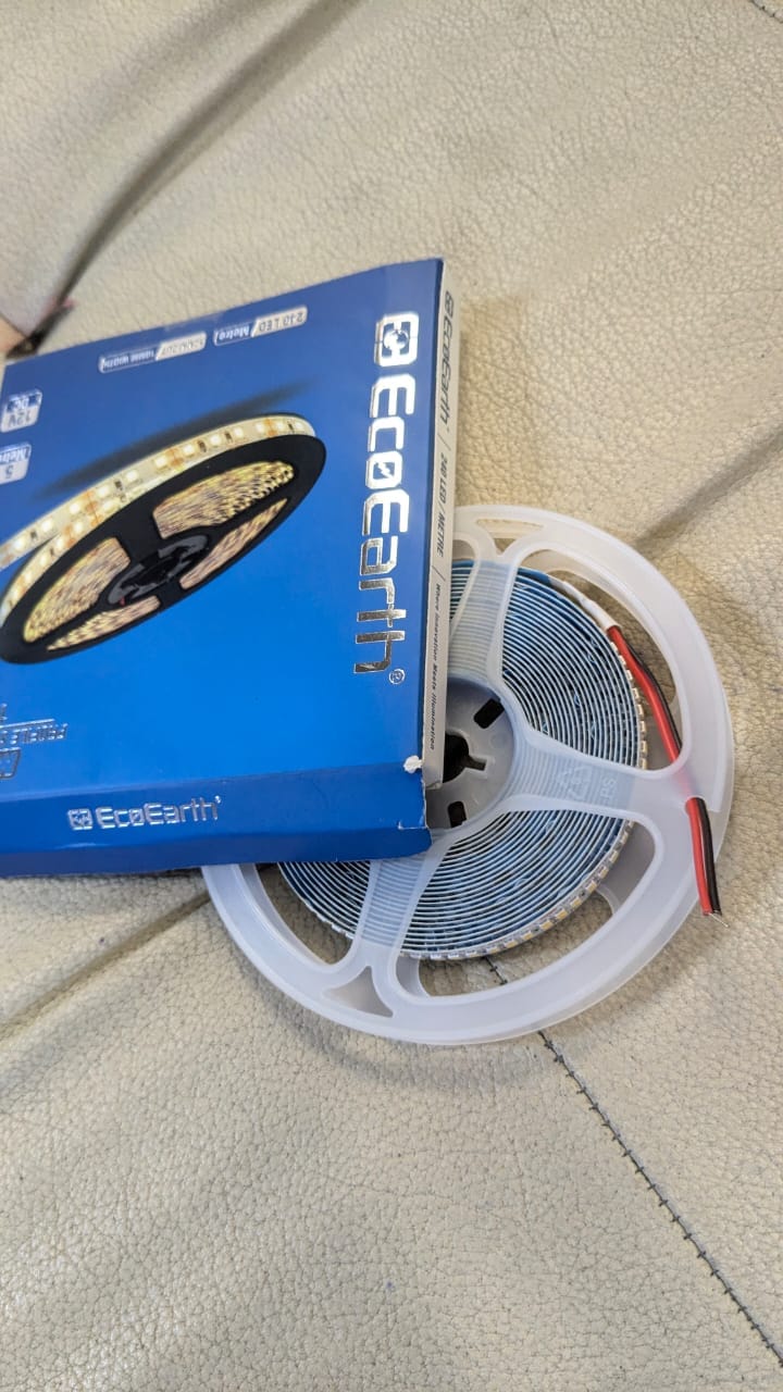 Customer photo review of EcoEarth Milan 240 LED / Mtr Strip Light 5 Mtr Double Copper PCB