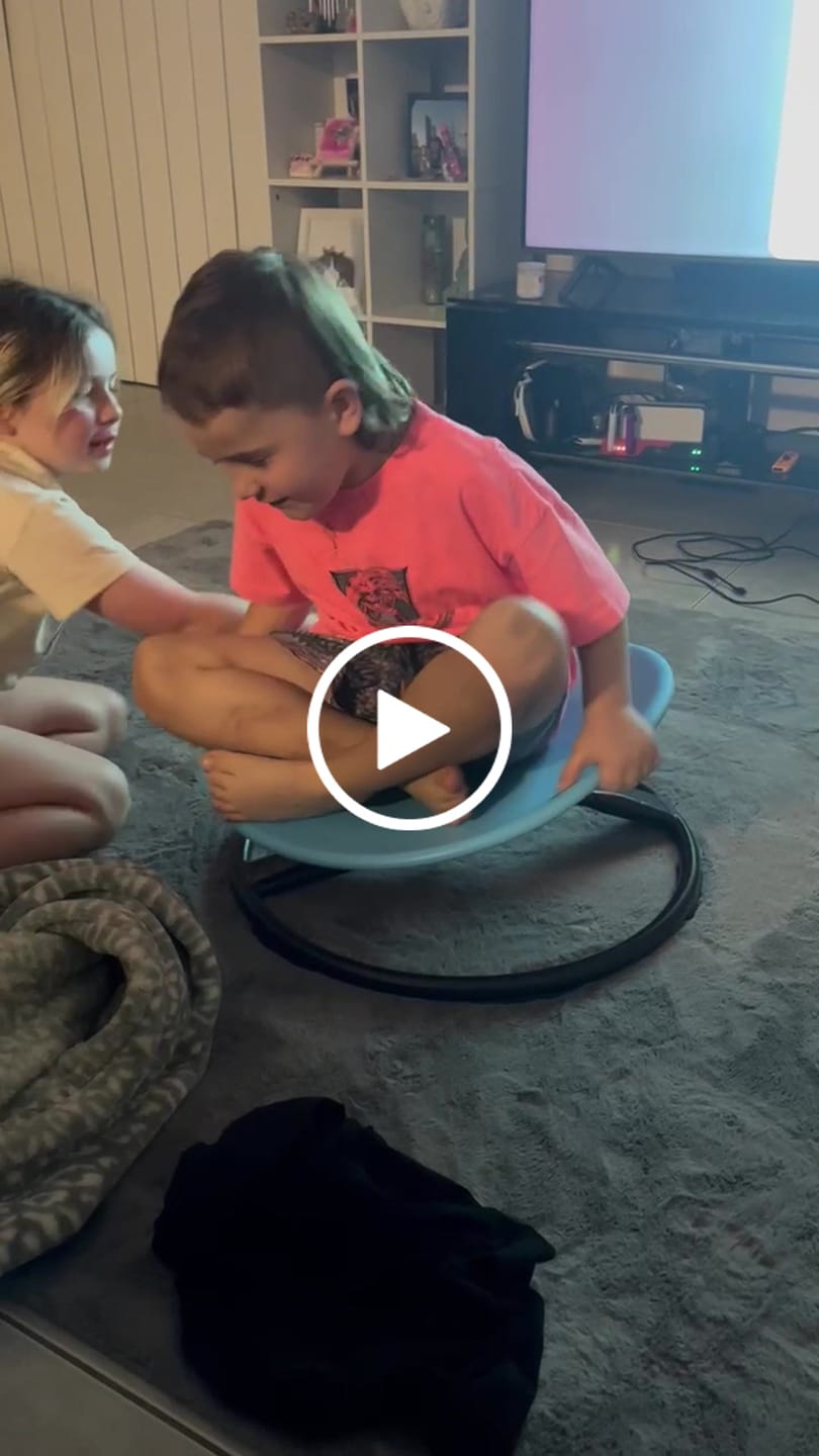Customer video review of Sensory Integration Swivel Chair