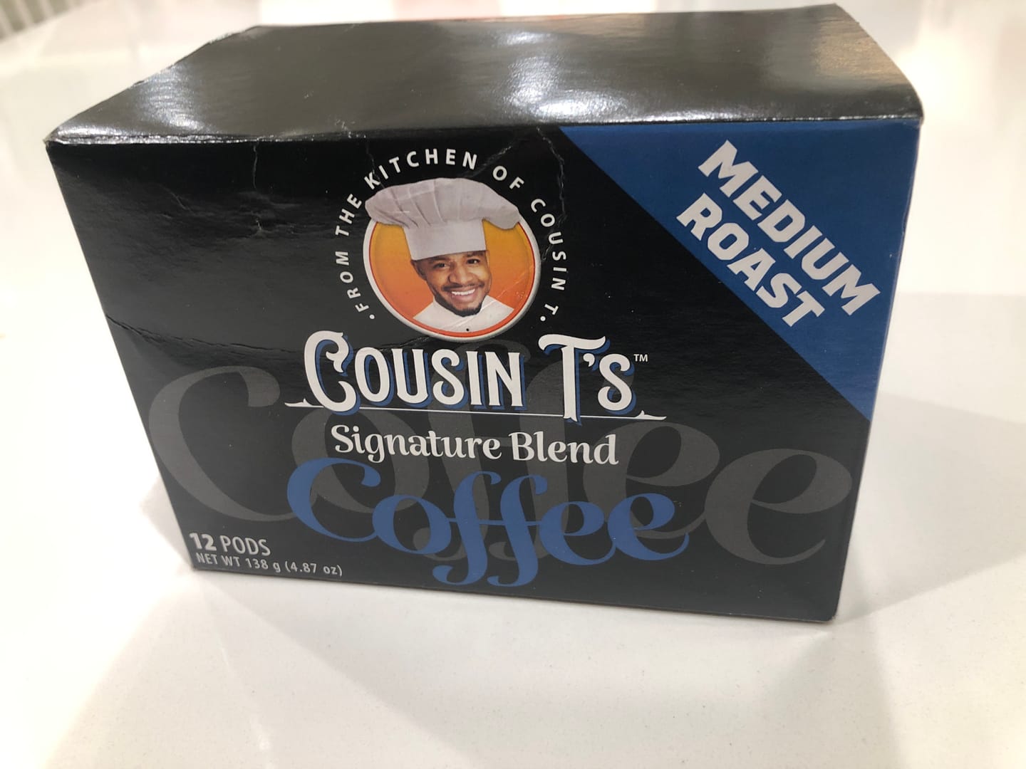 Customer photo review of Cousin T's Signature Blend Medium Roast Coffee