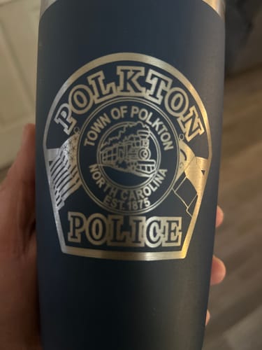Customer photo review of Bundle (6) Custom Laser Engraved - 20oz Tumblers