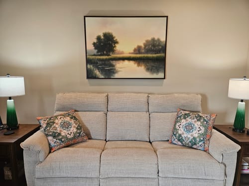 Customer photo review of The Journey Canvas Art