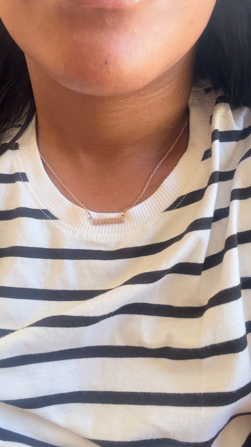 Customer photo review of Mama Original | Gold Plated stainless steel | Necklace