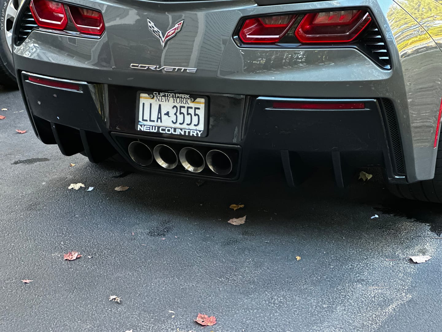 Customer photo review of Corvette C7 Rear Bumper Diffuser Fins
