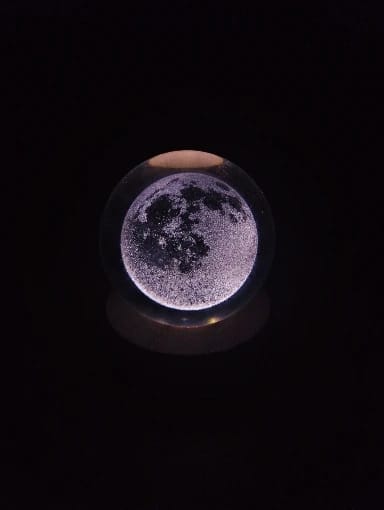 Customer photo review of Crystal Space Lamp