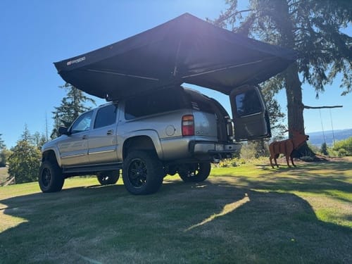 Customer photo review of OPENROAD  270 Free Standing Awning for Camping