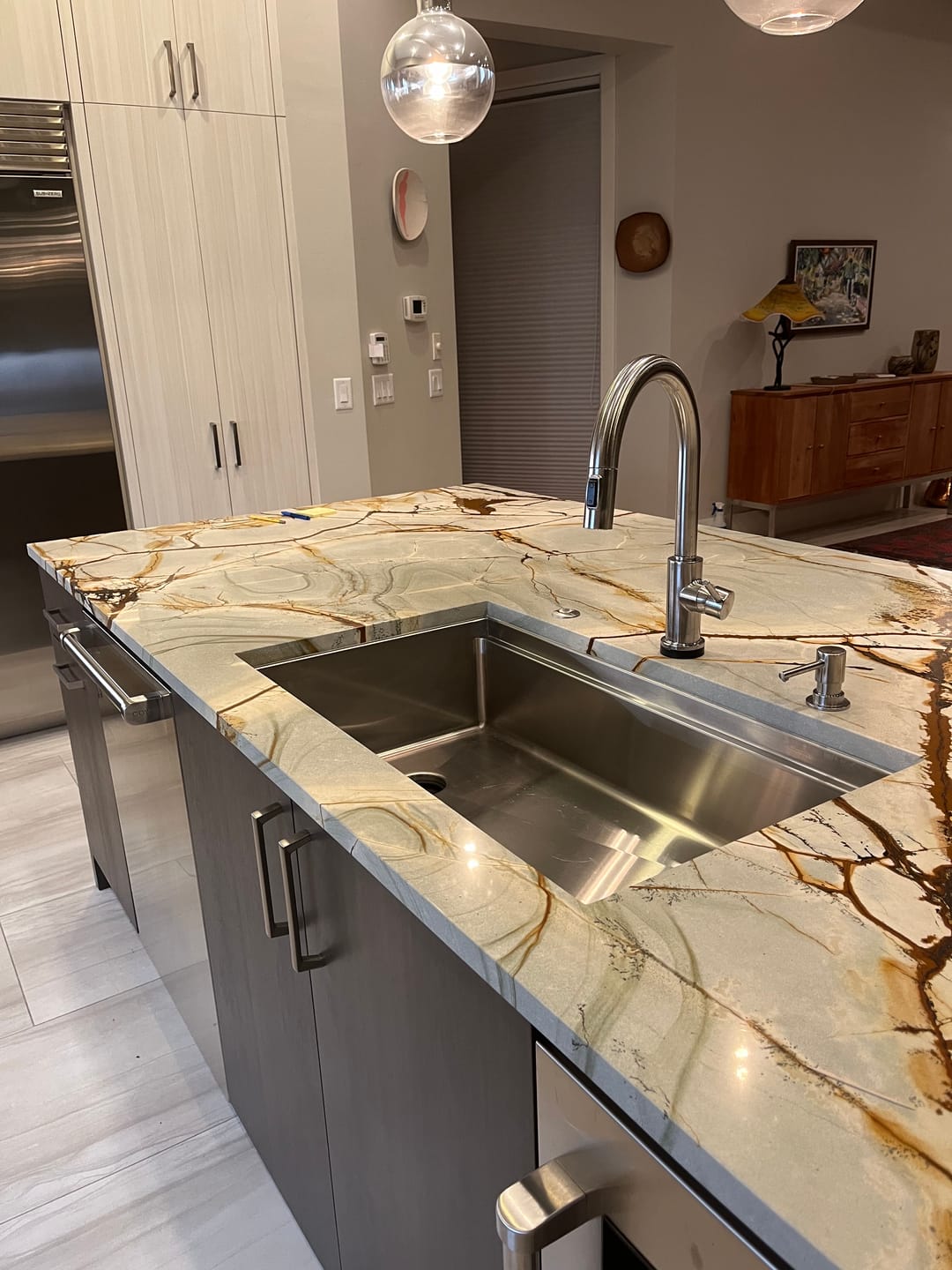 Customer photo review of 33" Undermount Workstation Sink – 16 Gauge Stainless Steel Single Bowl – 8" Deep – Reversible – Seamless Drain (5LS33c-8)
