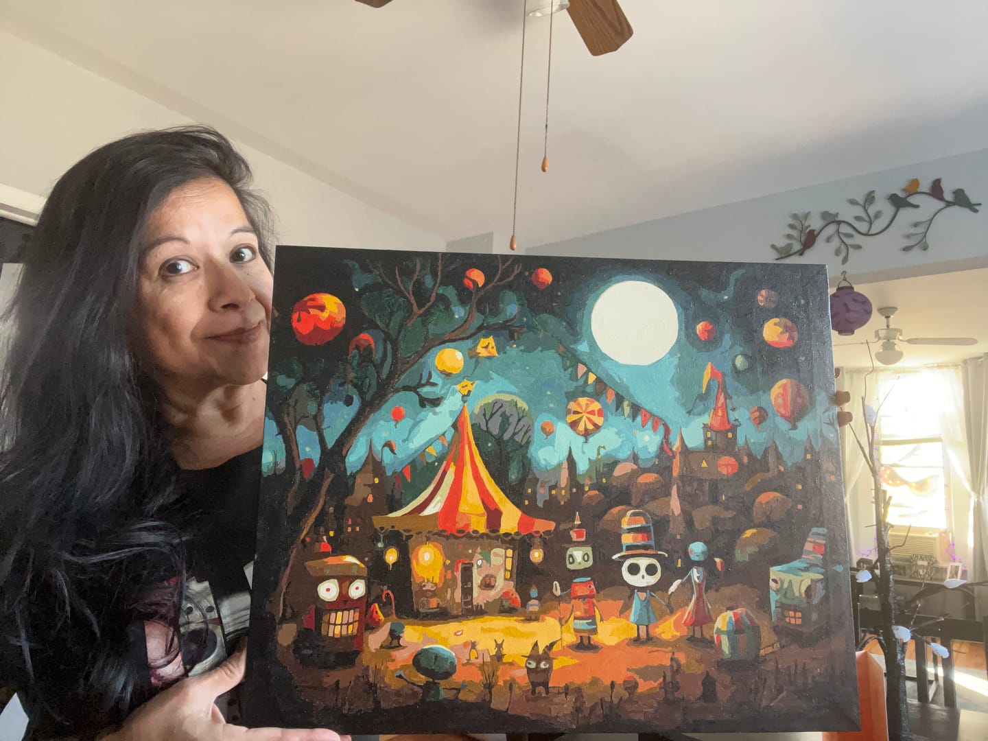 Customer photo review of The Spooky Festival - Paint by Numbers
