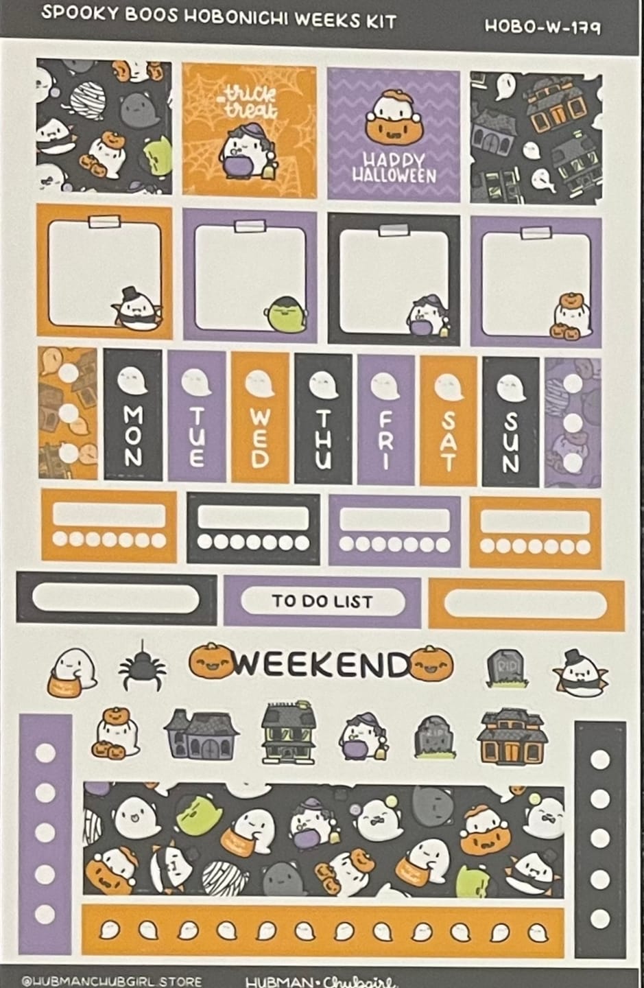 Customer photo review of Halloween Theme Hobonichi Weeks Kit