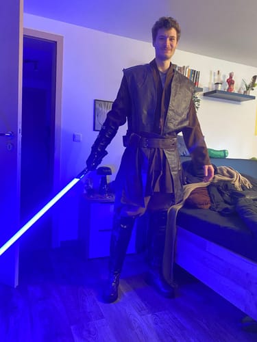 Customer photo review of Anakin Skywalker Cosplay Kostüme Outfits Halloween Karneval Outfits